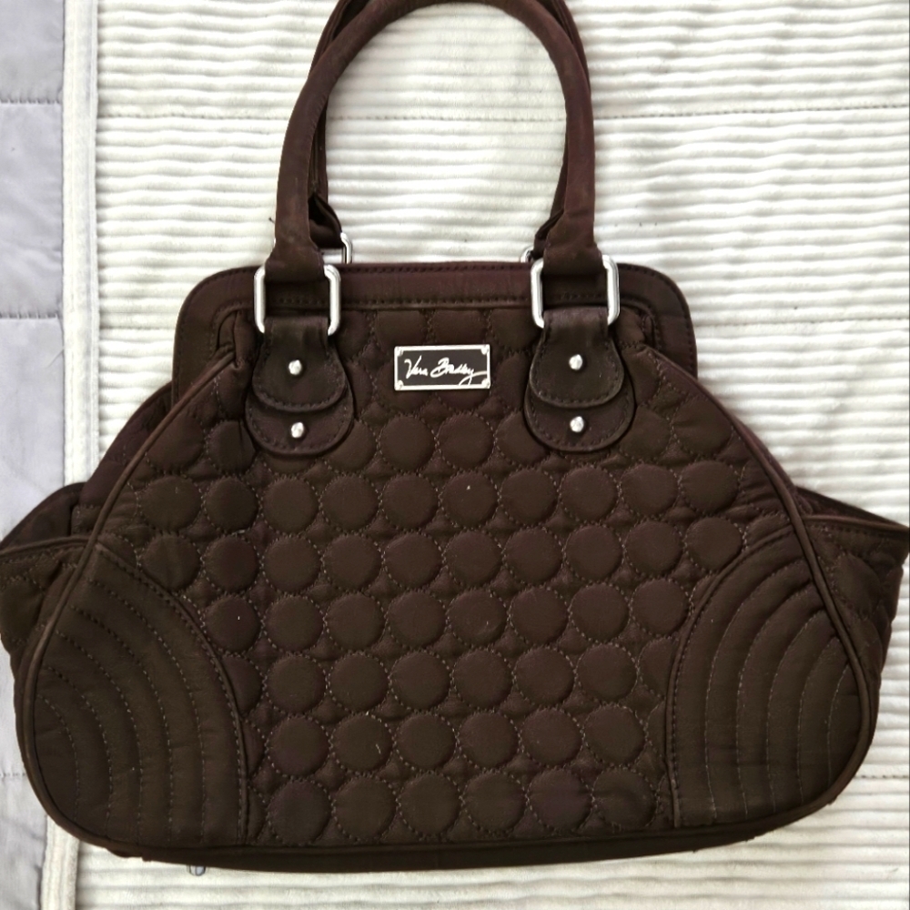 Vera Bradley Brown Quilted Handbag